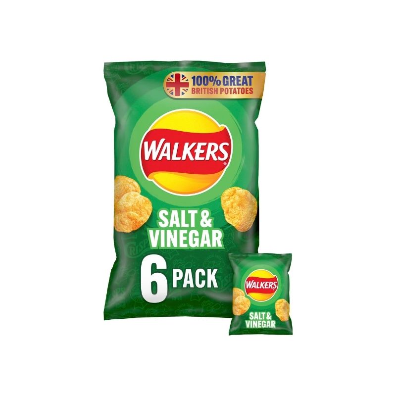 Walkers Salt & Vinegar 18x6pk
