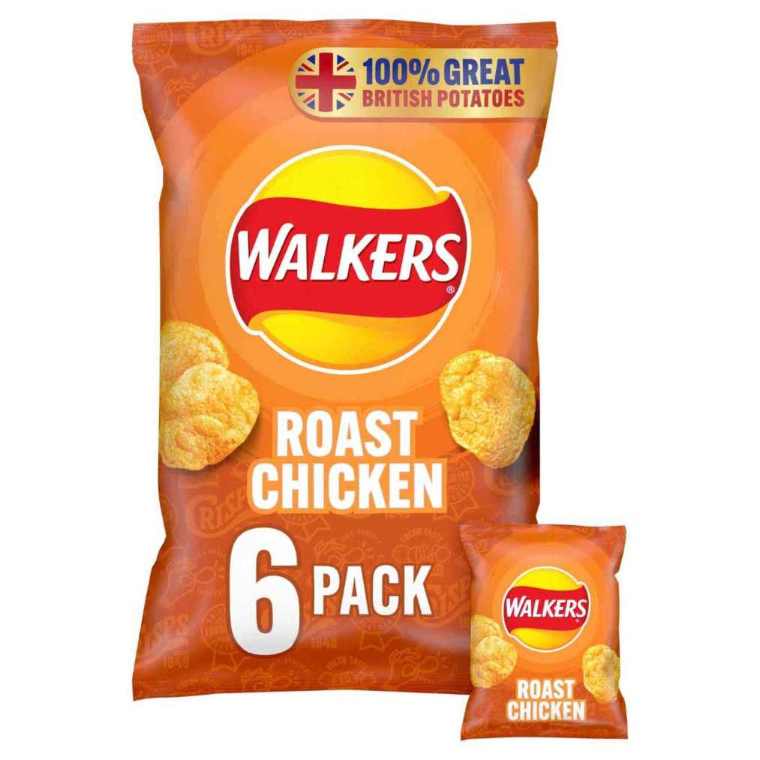 Walkers Roast Chicken 18x6pk