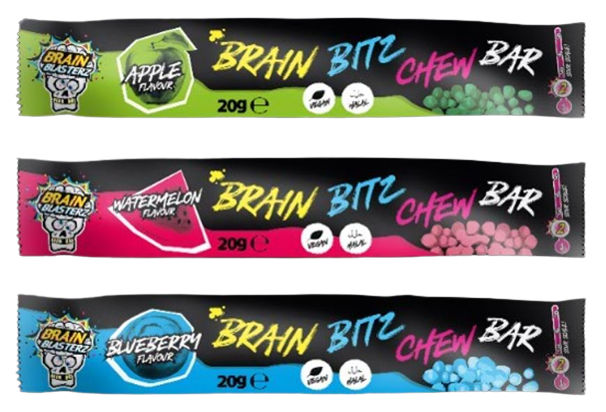 Brain Bitz Chew Bar 24x20g