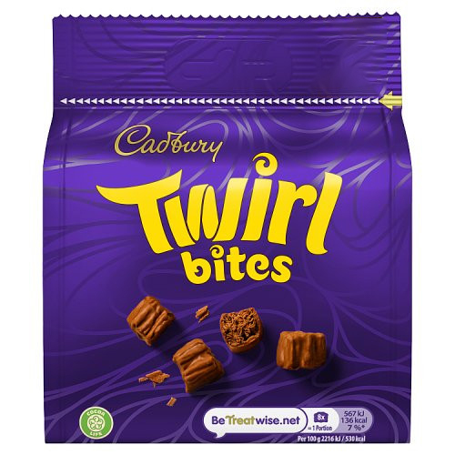 Cadbury Pouch Twirl Bites PMP £1.35 10x95g