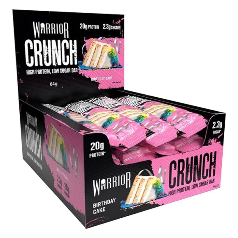 Warrior Crunch Birthday Cake 12x1pc Bars