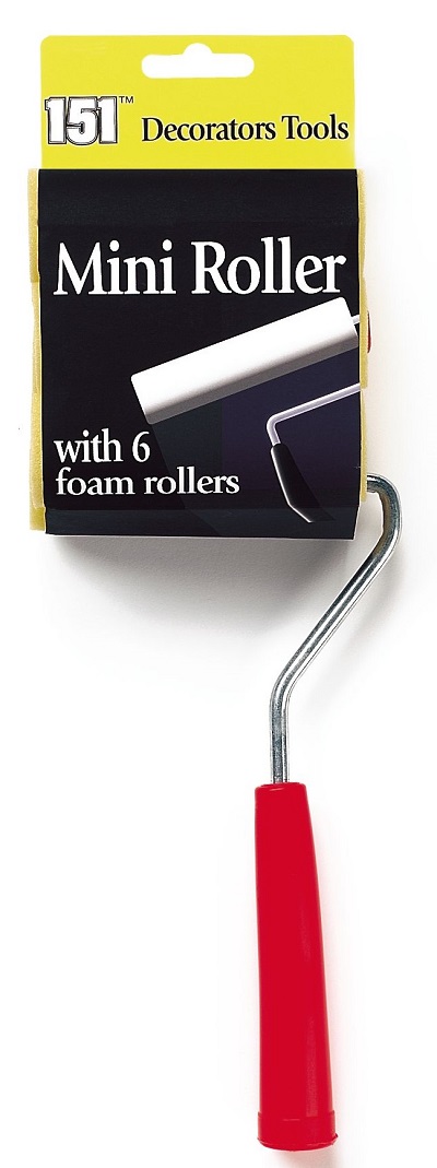 Mini Roller & 6 Foam Rollers 36pk