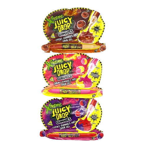 Bazooka Juicy Drop Gummies Xtreme 12x57g