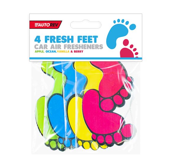 Fresh Feet Car Air Fresheners 24x4pk