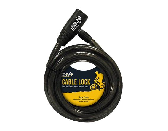 Cable Bike Lock 2mx12mm 12x1pk