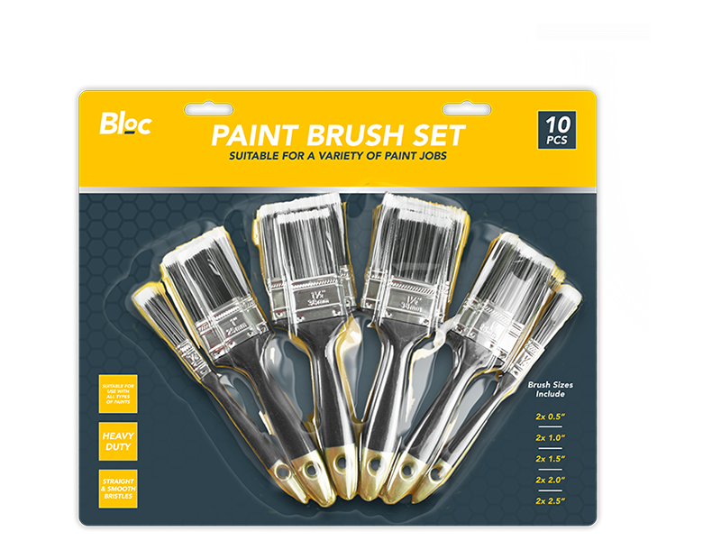 Paint Brushes Set 12x10pk