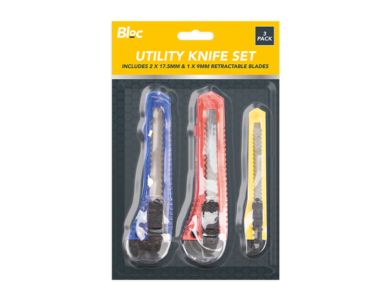 Utility Knife Set 24x3pk