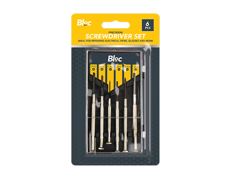 Precision Screwdriver Set 6 Piece 24x1pk