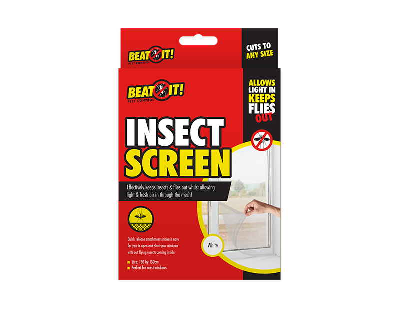 White Insect Window Screen 24x1pk