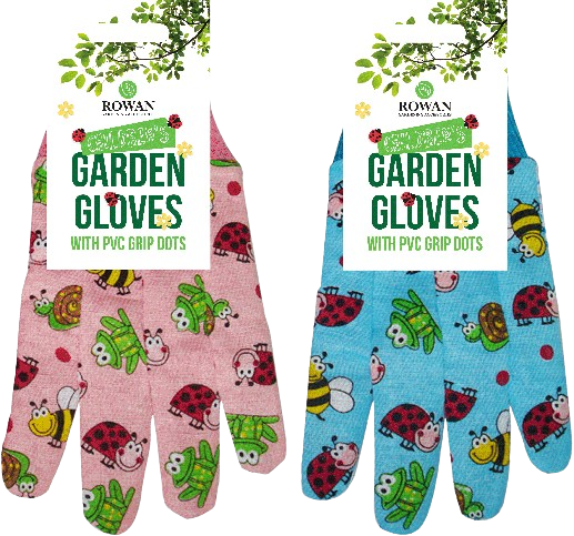 Kids Garden Patterned Gloves 24x1pk