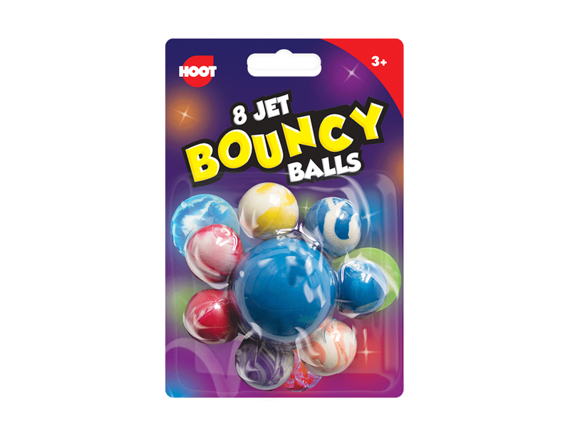 Jet Bouncy Balls 8pk 24x1pk