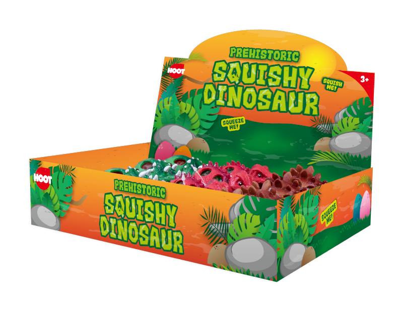 Squishy Bead Dinosaur PDQ 24x1pk