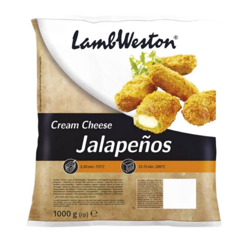 Lamb Weston Cream Cheese Jalapenos 1kg