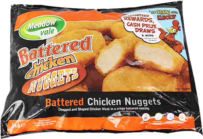 Meadow Vale Chicken Battered Nuggets 1kg