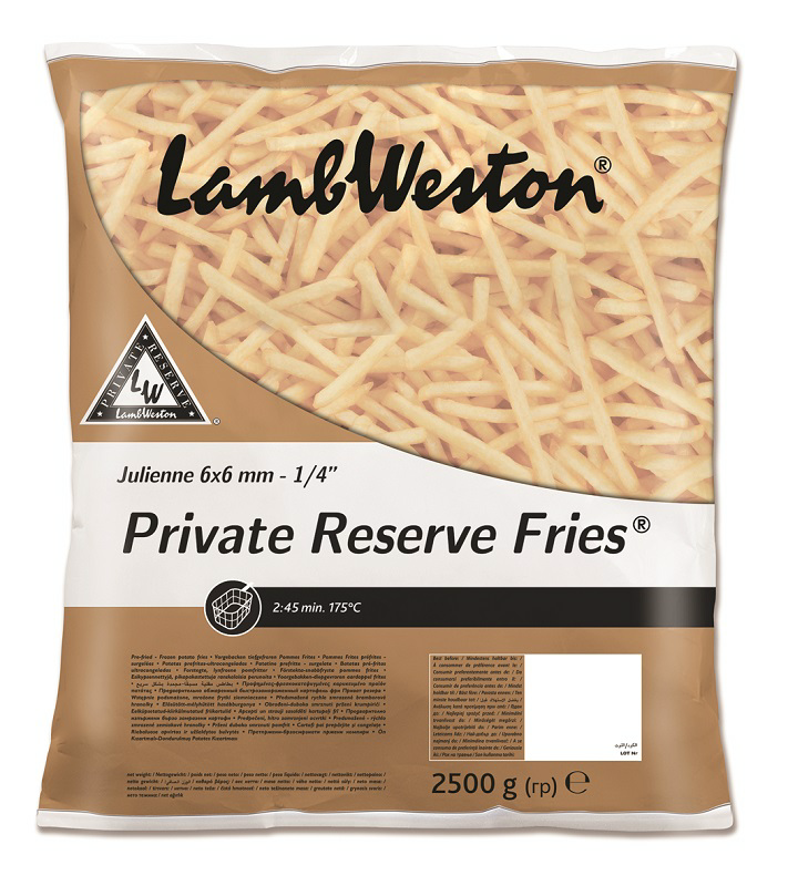 Lamb Weston Private Reserve Fries 1/4 Cut 4x2.5kg - F62