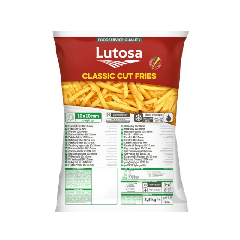 Lutosa Fries 3/8 Cut 4x2.5kg