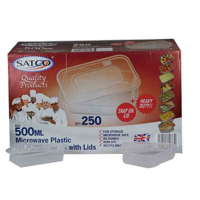 Satco Clear Container 250Pcs - C500