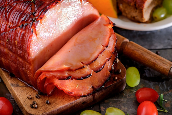 Honey-Roasted Ham with Quince Glaze